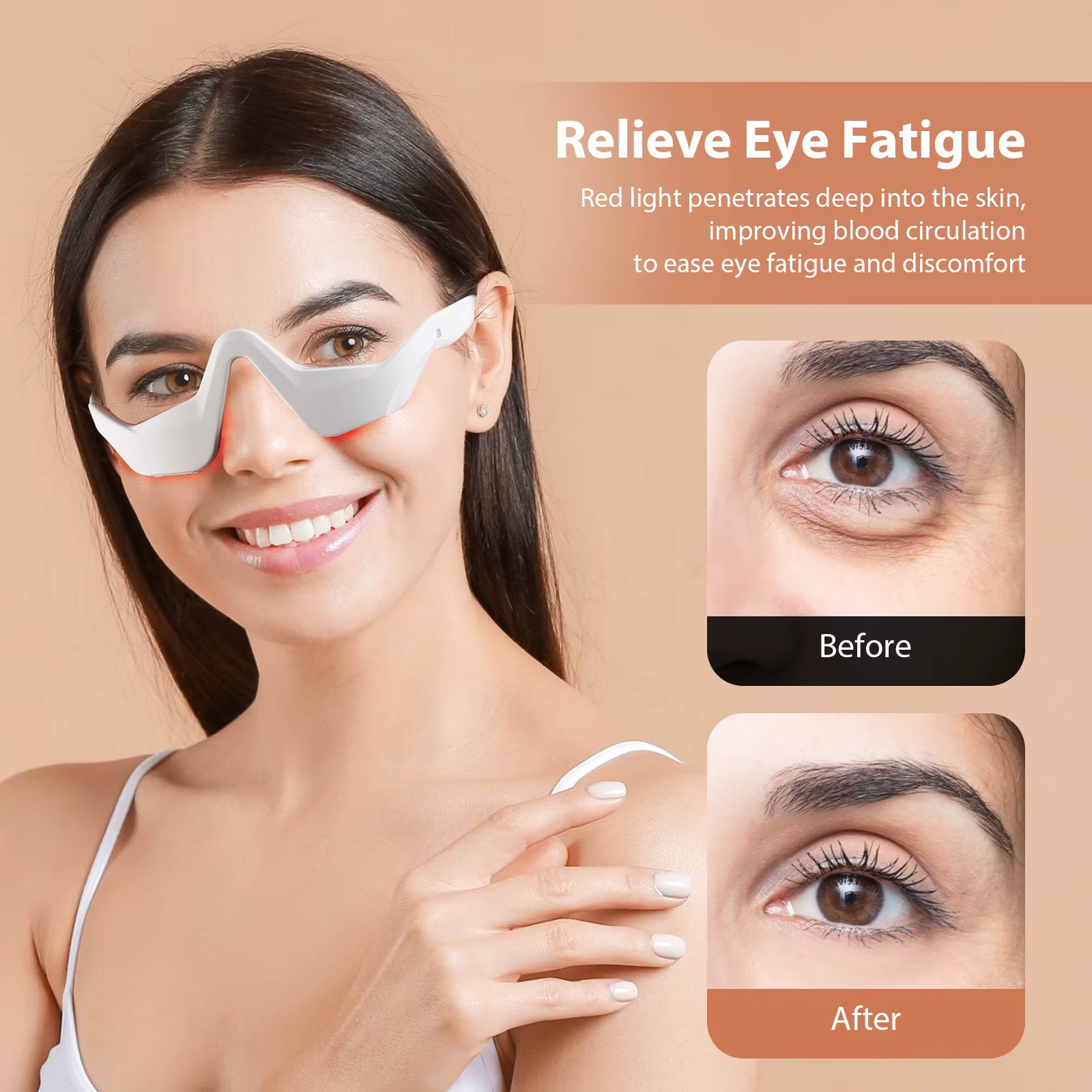 EMS Red Light Eye Massager Gla - Light Therapy Glasses review and price
