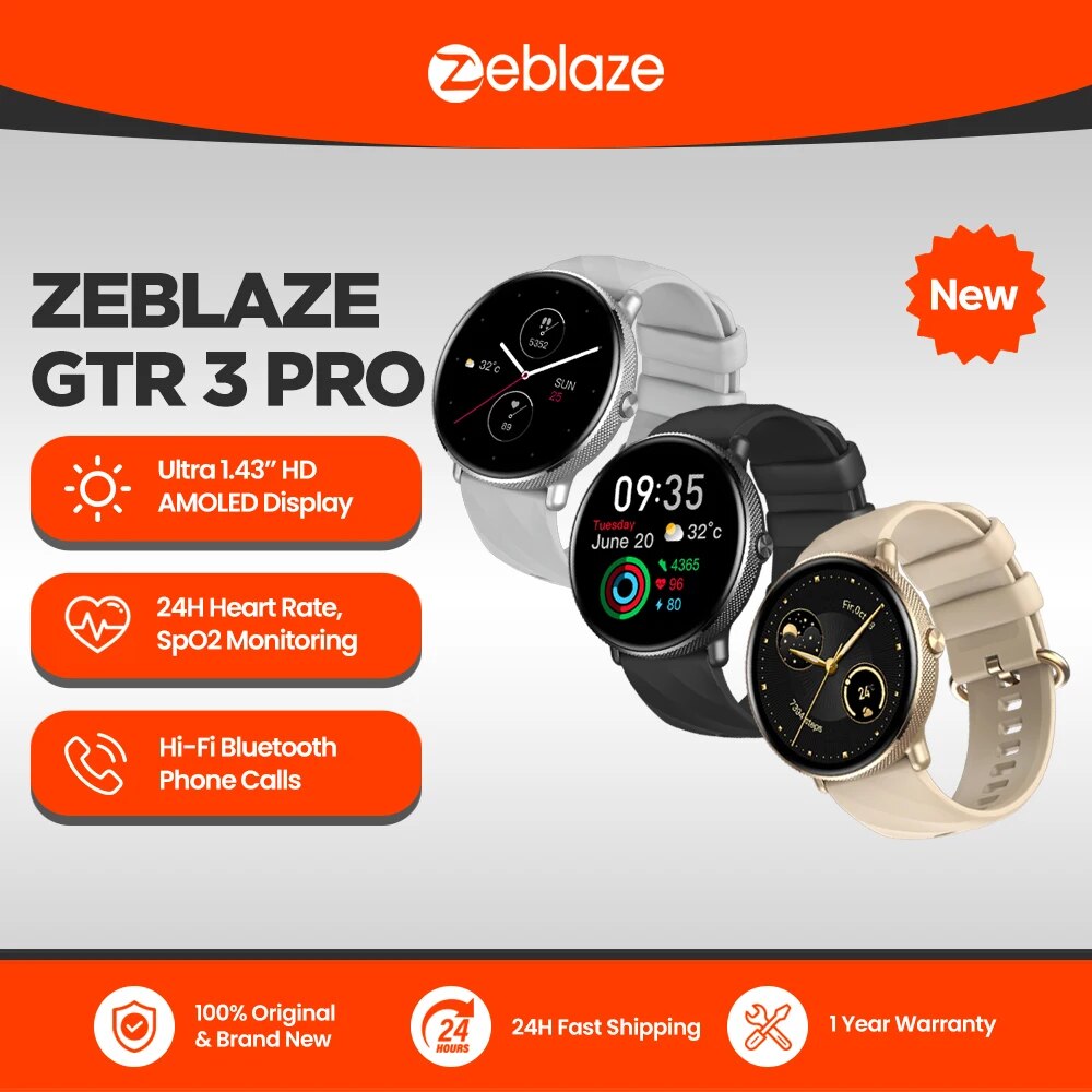 Zeblaze GTR 3 Pro Voice Callin - Fall Detection Watch review and price