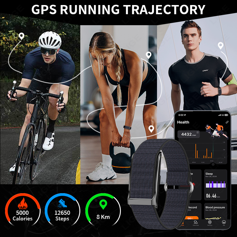 LIGE Smart Watch Heart Rate Bl - Fall Detection Watch review and price
