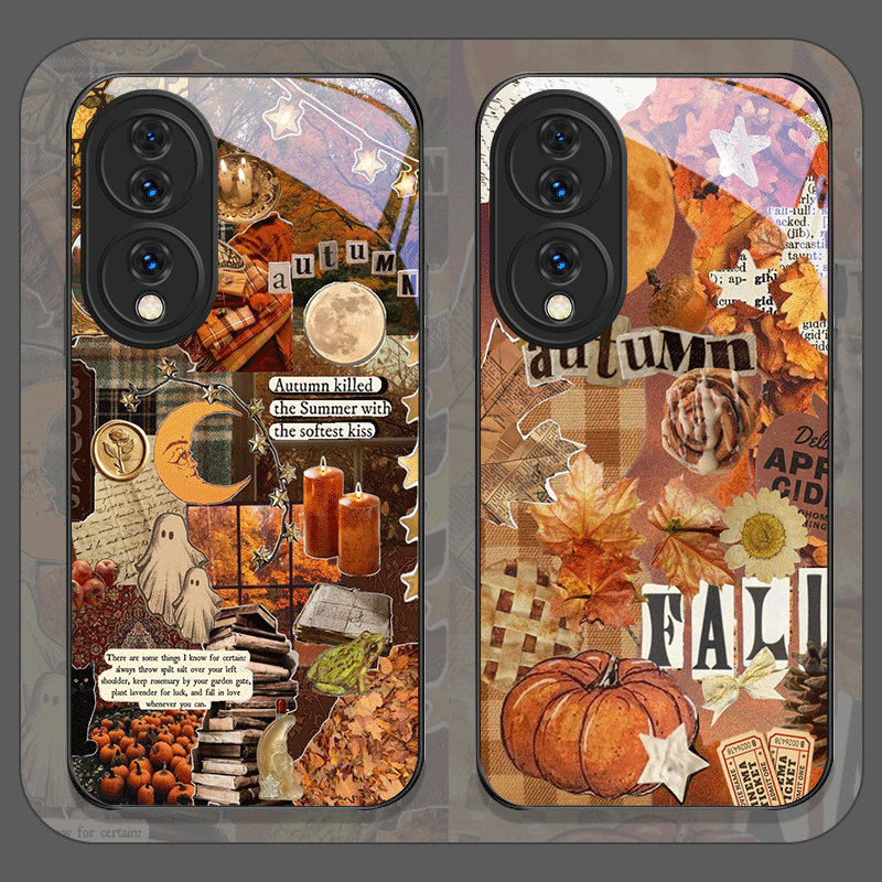 Retro Autumn Leaves Pumpkin Pl - Huawei Nova 12 review and price