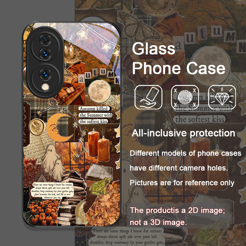 Retro Autumn Leaves Pumpkin Pl - Huawei Nova 12 review and price