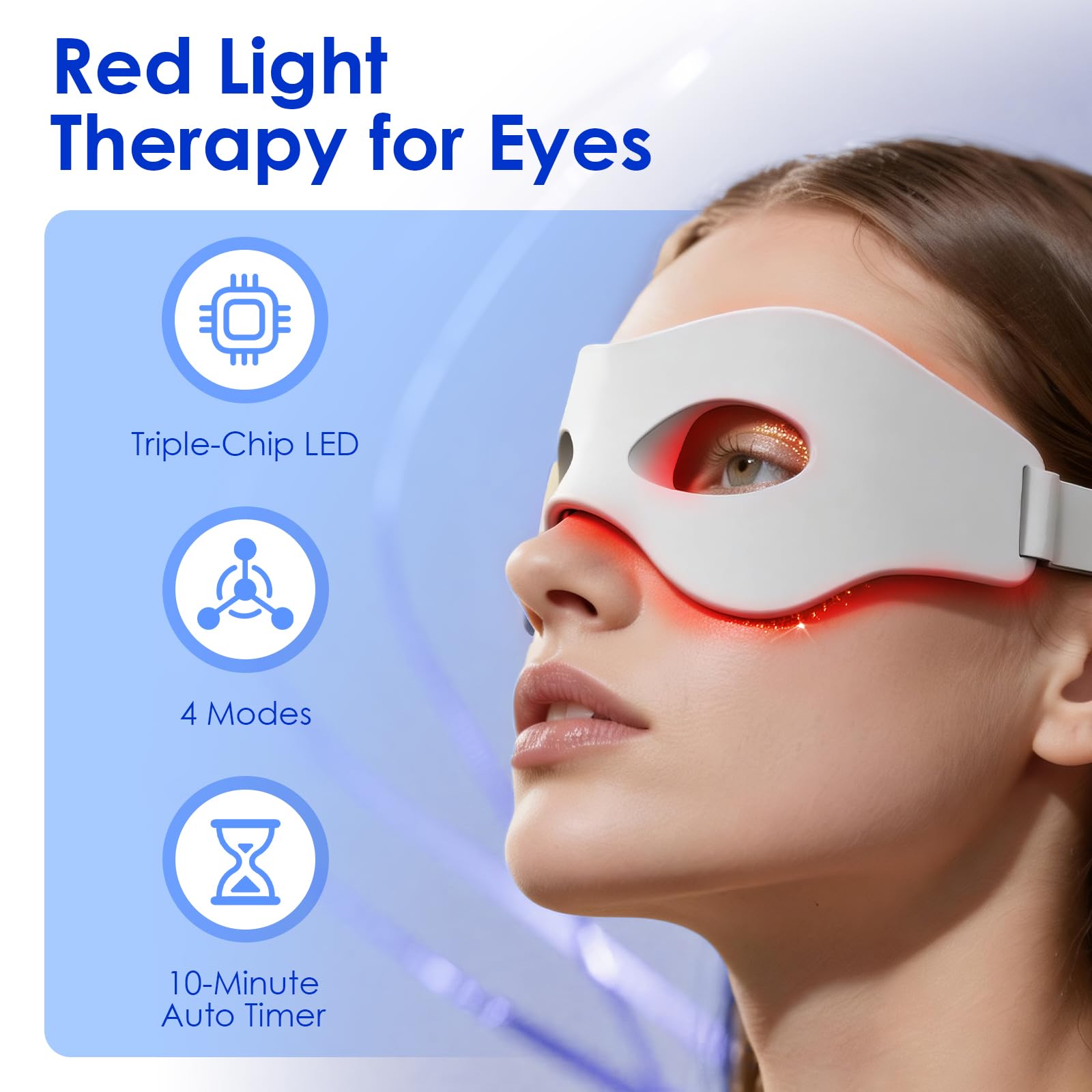 3D Red Light EMS Eye Massager  - Light Therapy Glasses review and price